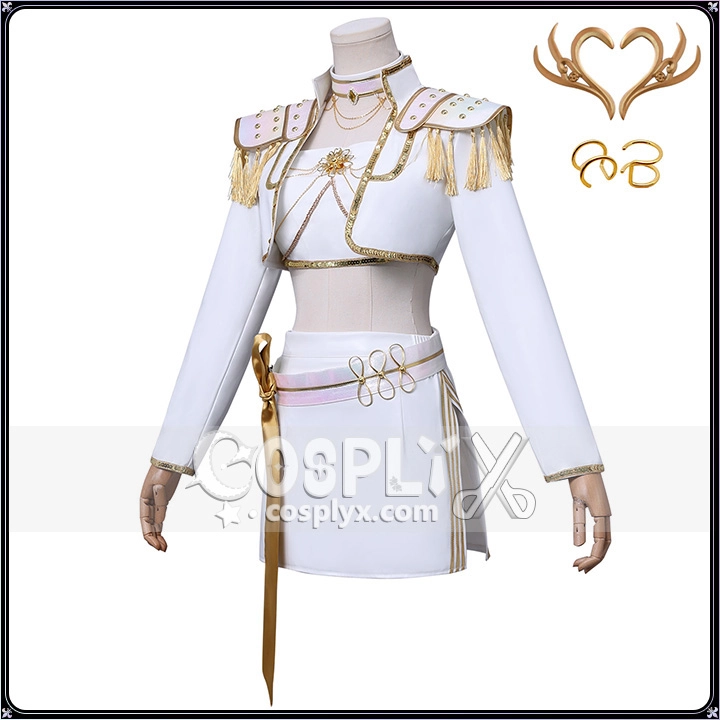 白いライブ服 キラキラ 仮装